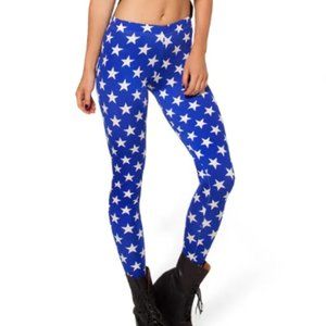 Black Milk Stars Leggings - Size Large, EUC!